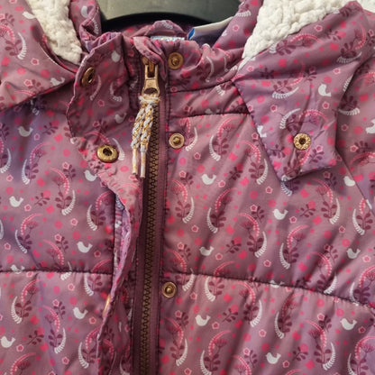Winterjacke mit Floralem Muster