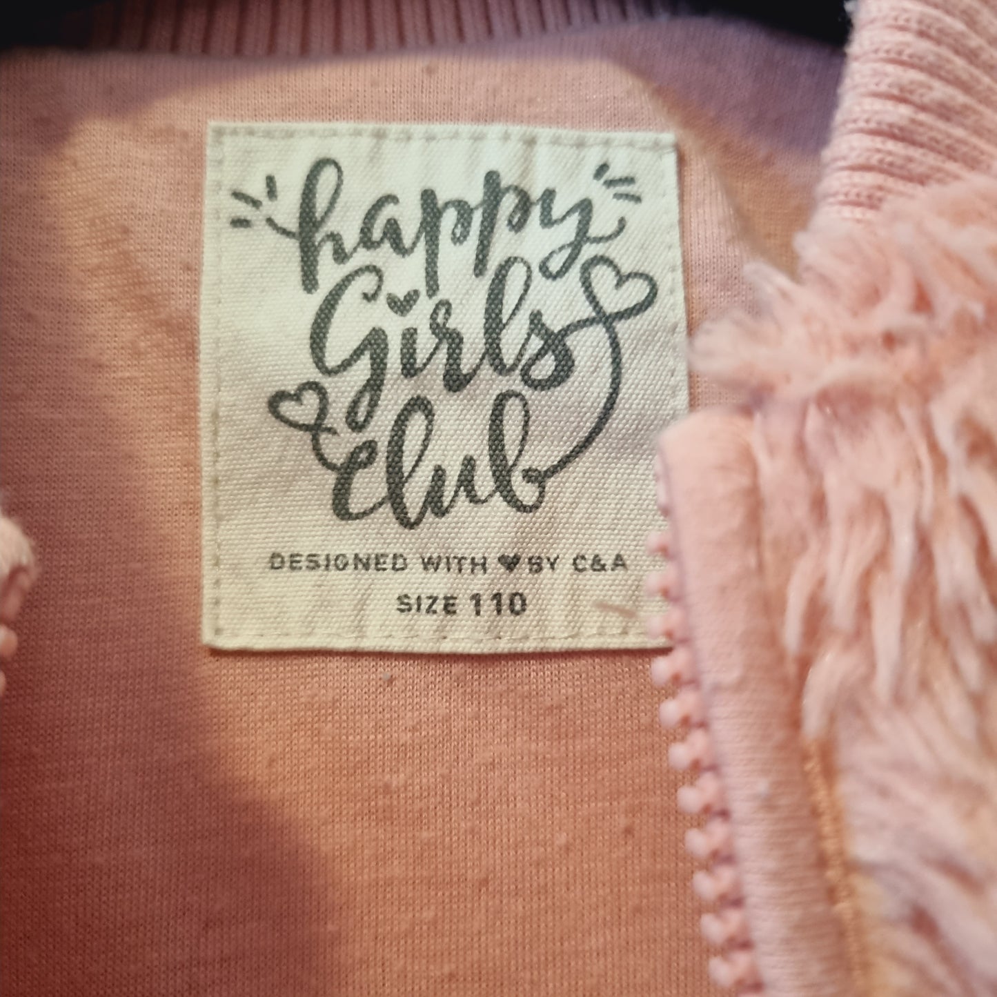 Teddyfelljacke in Rosa