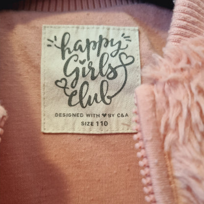 Teddyfelljacke in Rosa
