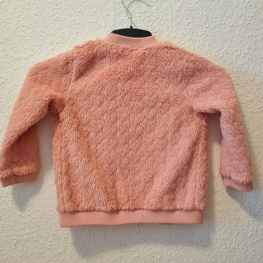 Teddyfelljacke in Rosa