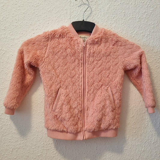 Teddyfelljacke in Rosa