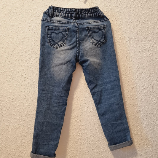 Stylische Jeanshose mit Sternstickerei