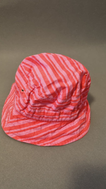 Sommer Hut in Pink gestreift 53/56