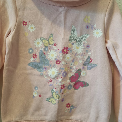 Hoodie mit Glitzer Motiven 122
