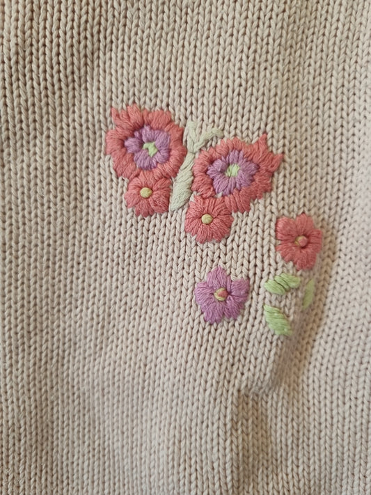 Häkelpulli in zart Rosa