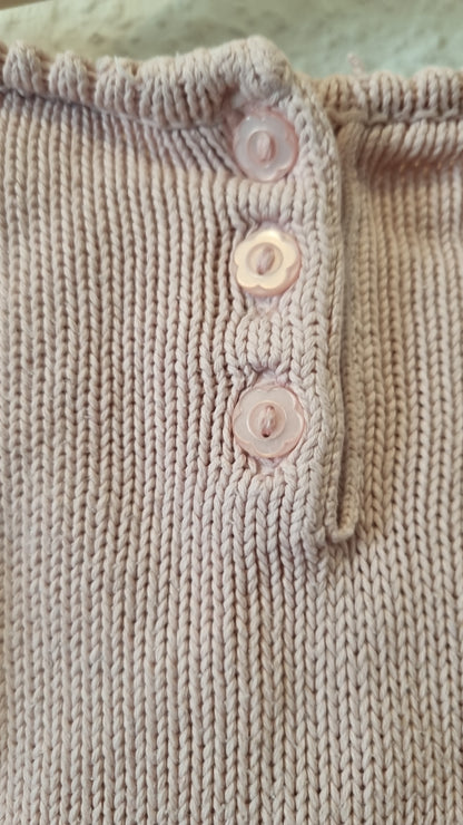 Häkelpulli in zart Rosa