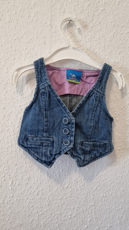 Kurze Jeansweste