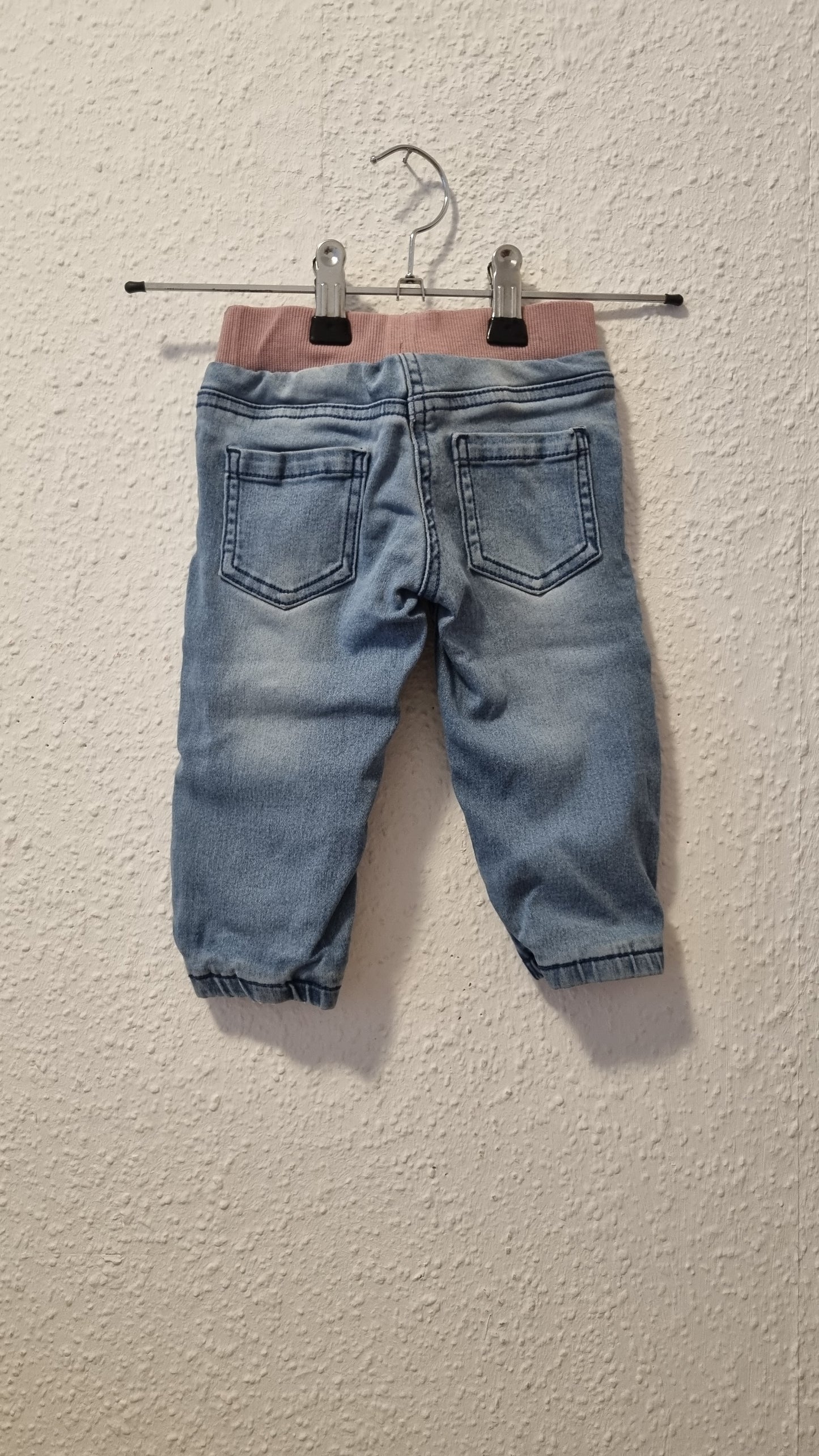Jeansjeggings mit Cordbund