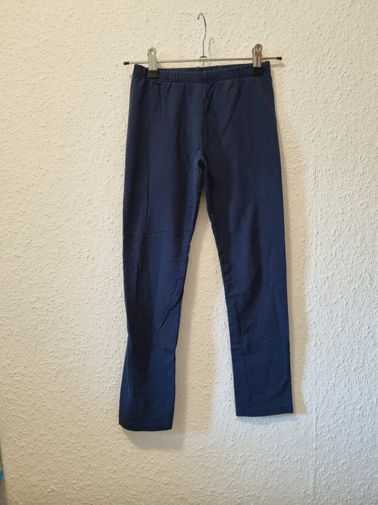 Legging in Einfarbig blau