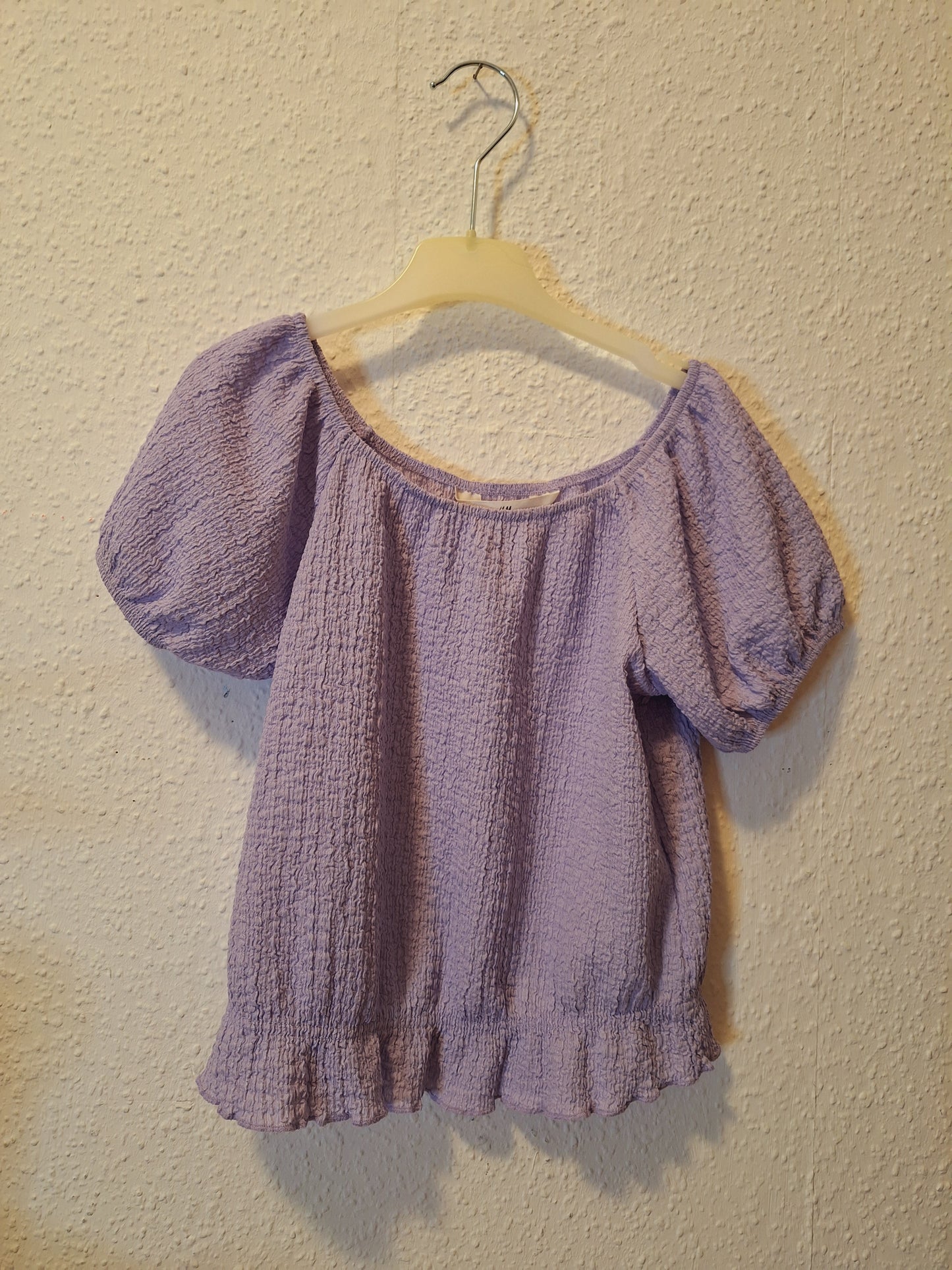 Off Shoulder Shirt Lila