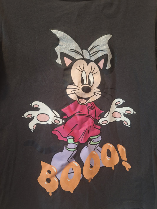 Sweatshirt Dunkelbraun mit Vampir Maus 122/128 Kinderkleidung Halloween Mini Maus Secondhand Online Shop