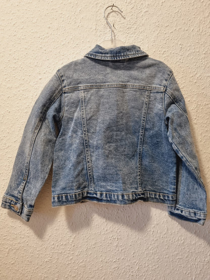 Jeansjacke mit Stickerei