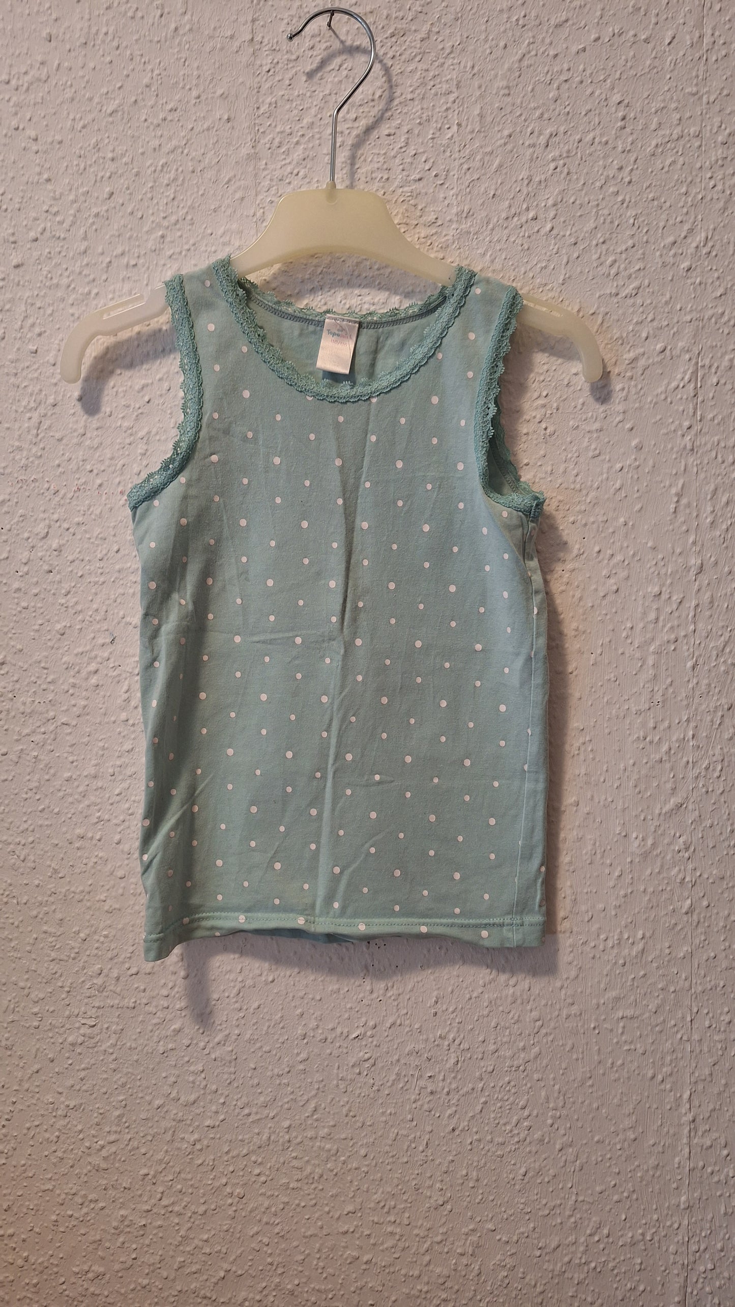Unterhemd in Mint mit weißen Punkten