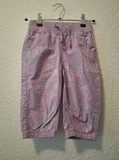 Sommerhose lila mit 3/4 Bein 122