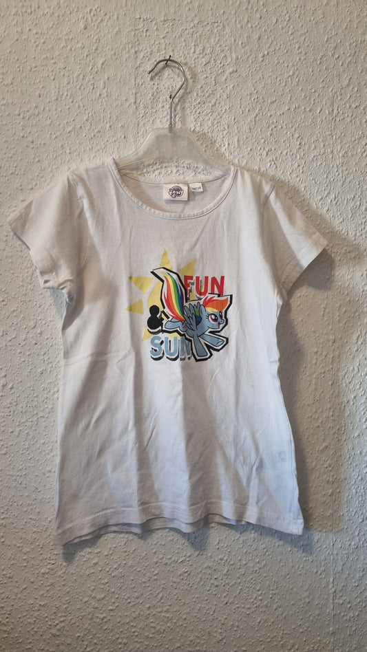 Schlafshirt weiß mit Little Pony 122/128