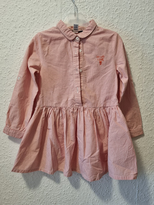 Rot und Weiß gestreifte Bluse