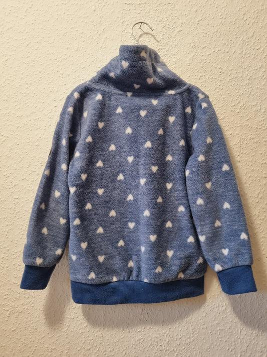 Flauschiger Pullover mit Stehkragen