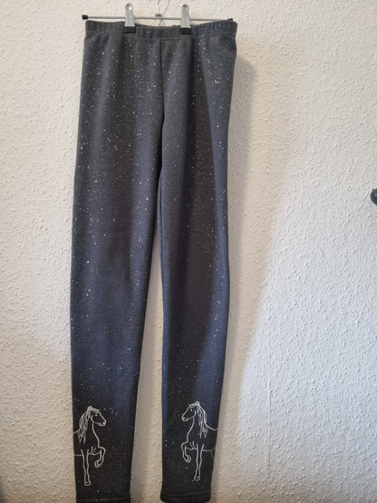 Anthrazit gefütterte Stoffhose 158