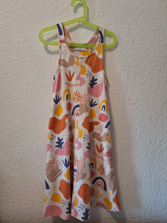 Buntes Latzkleid