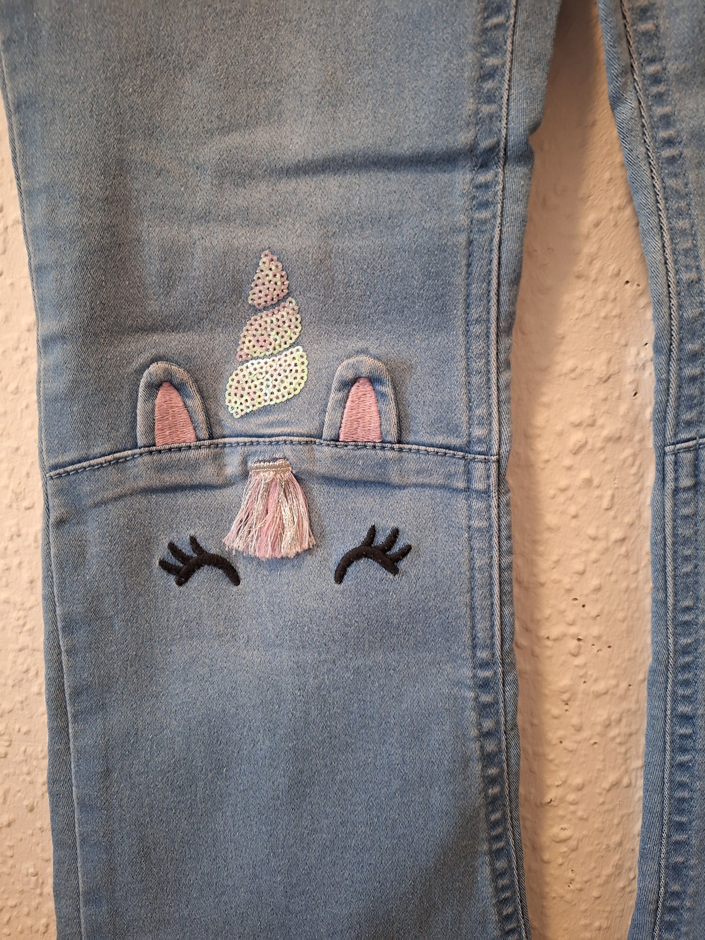 Jeans Schlaghose Einhorn