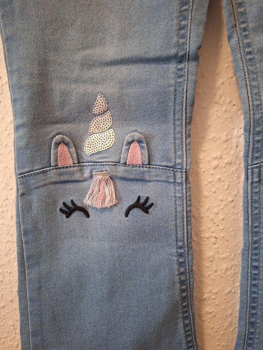 Jeans Schlaghose Einhorn