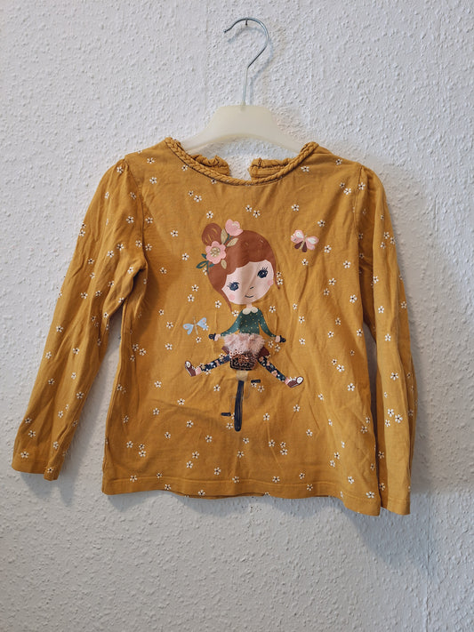 Sweatshirt Mädchen auf Fahrrad