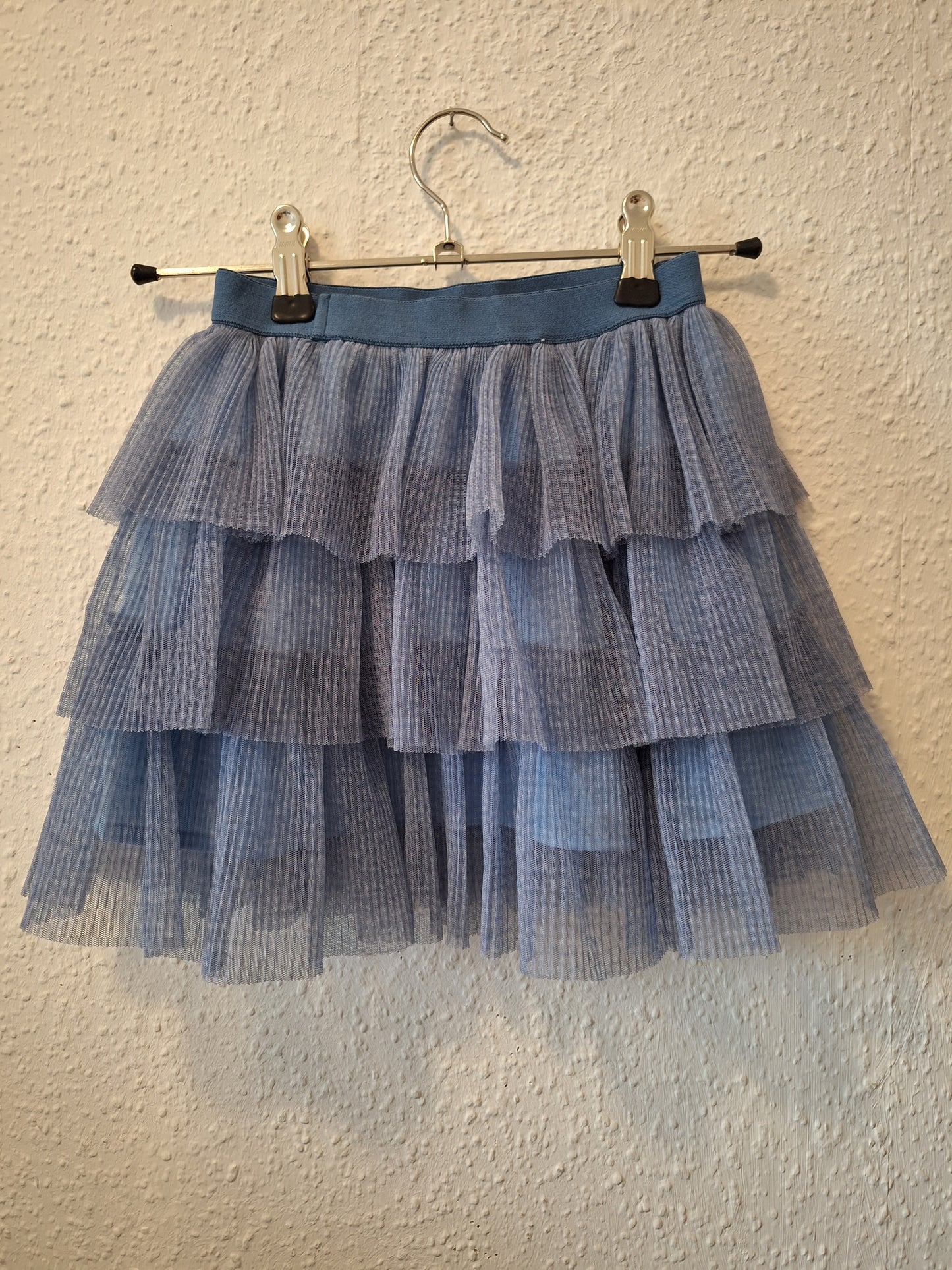 Faltenrock Hellblau