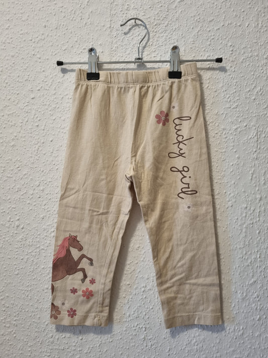 Beige Legging 3/4 Beinlänge