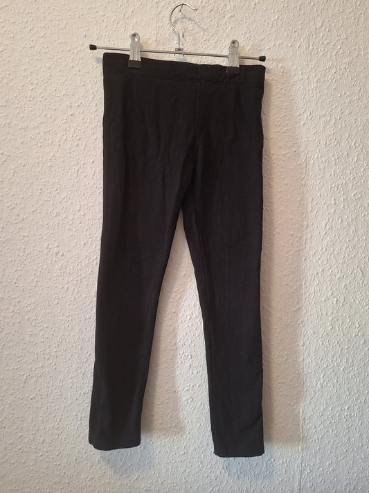 Leicht gefütterte Stoffhose Schwarz 128