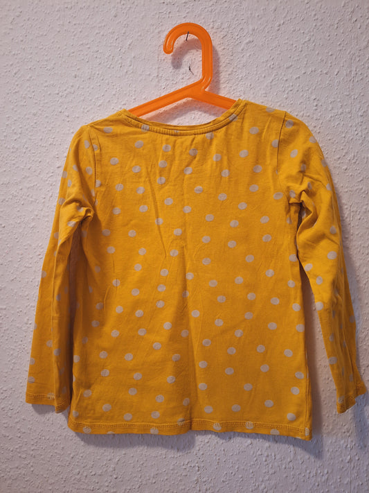 Sweatshirt mit Schmetterling Gelb-Bunt 122