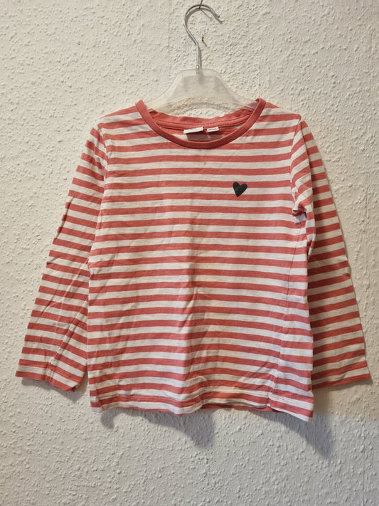 Sweatshirt in Rot Gestreift