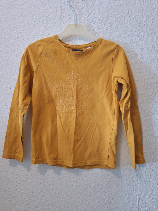 Sweatshirt in Okkergelb