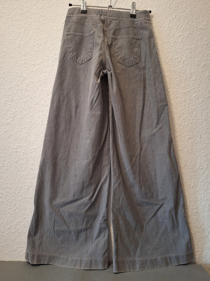 Jeans Jegging mit Schlag Grau 152 Kinderkleidung Onlineshop