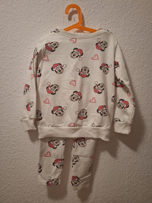 Weihnachts Mini-Maus Schlafanzug 122