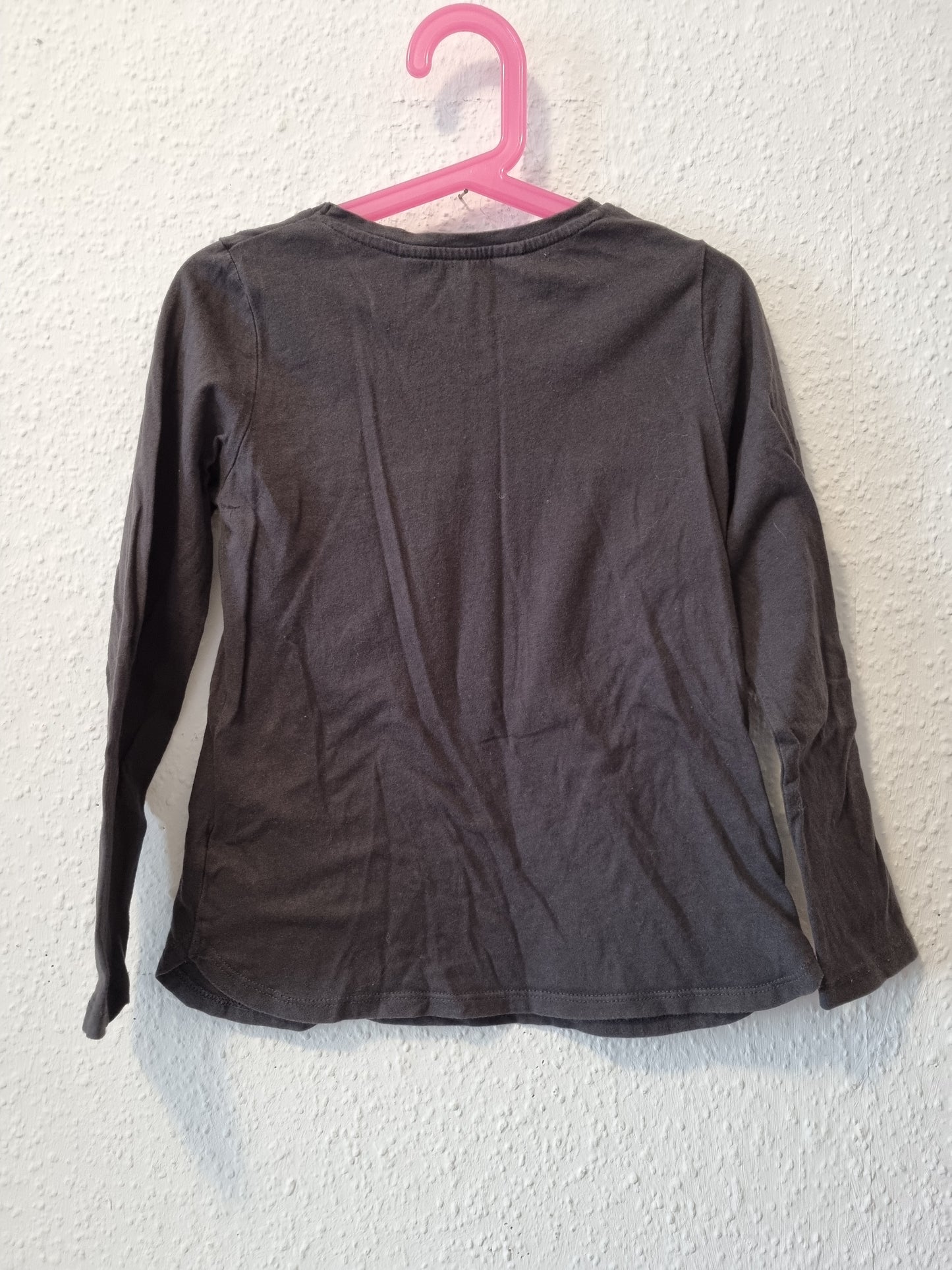 Sweatshirt schwarz mit goldene Sonne 122/128