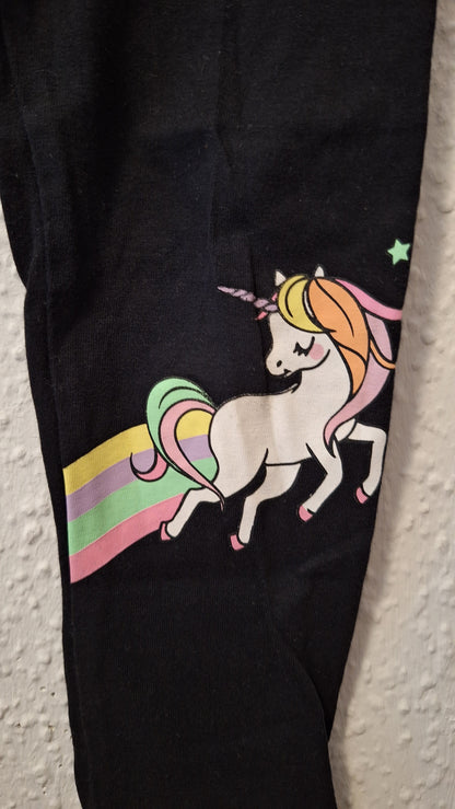Legging mit Regenbogen-Einhornprint