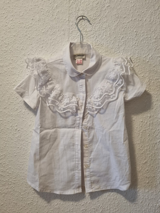 Bluse Weiß mit Spitze