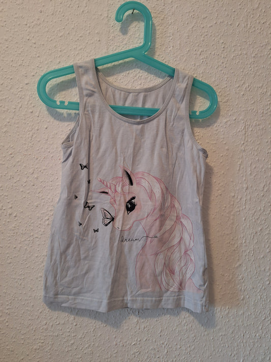 Unterhemd mit Einhorn hellblau