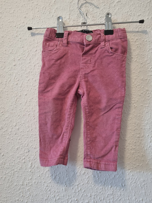 Cordhose in altrosa mit Glitzereffekt 74