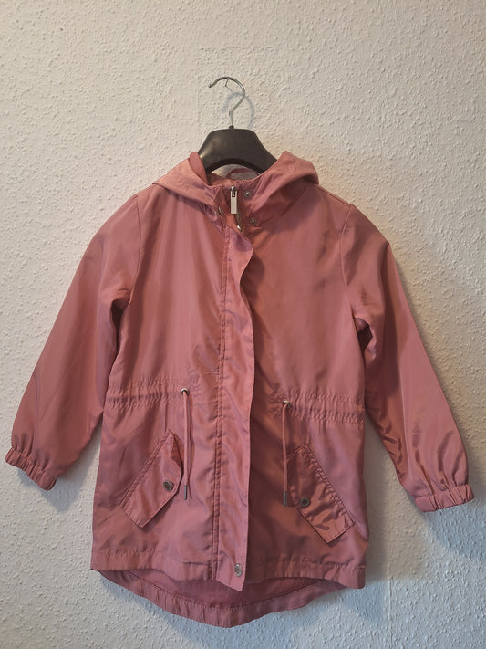 Dünne Übergangsjacke in Rosa Metalliic Look 122