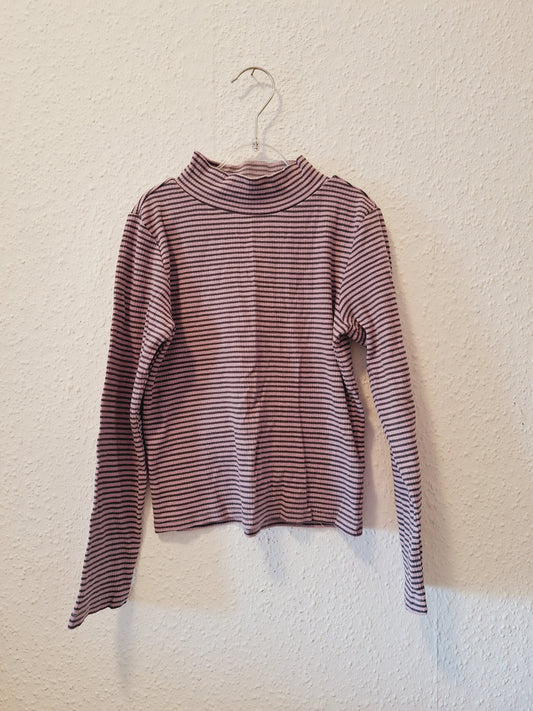 Sweatshirt gestreift in lila schwarz