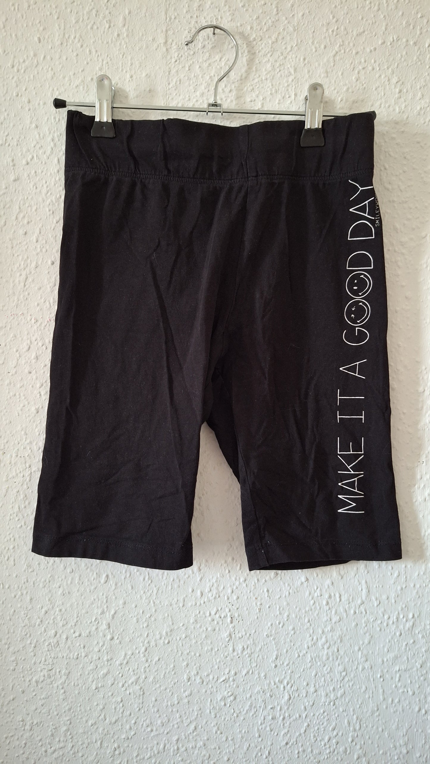 Schwarze Radlerhose 3/4 Smily