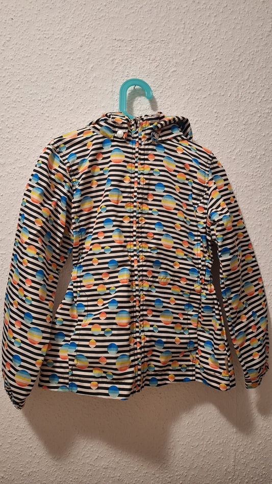 Farbenfrohe Regenjacke