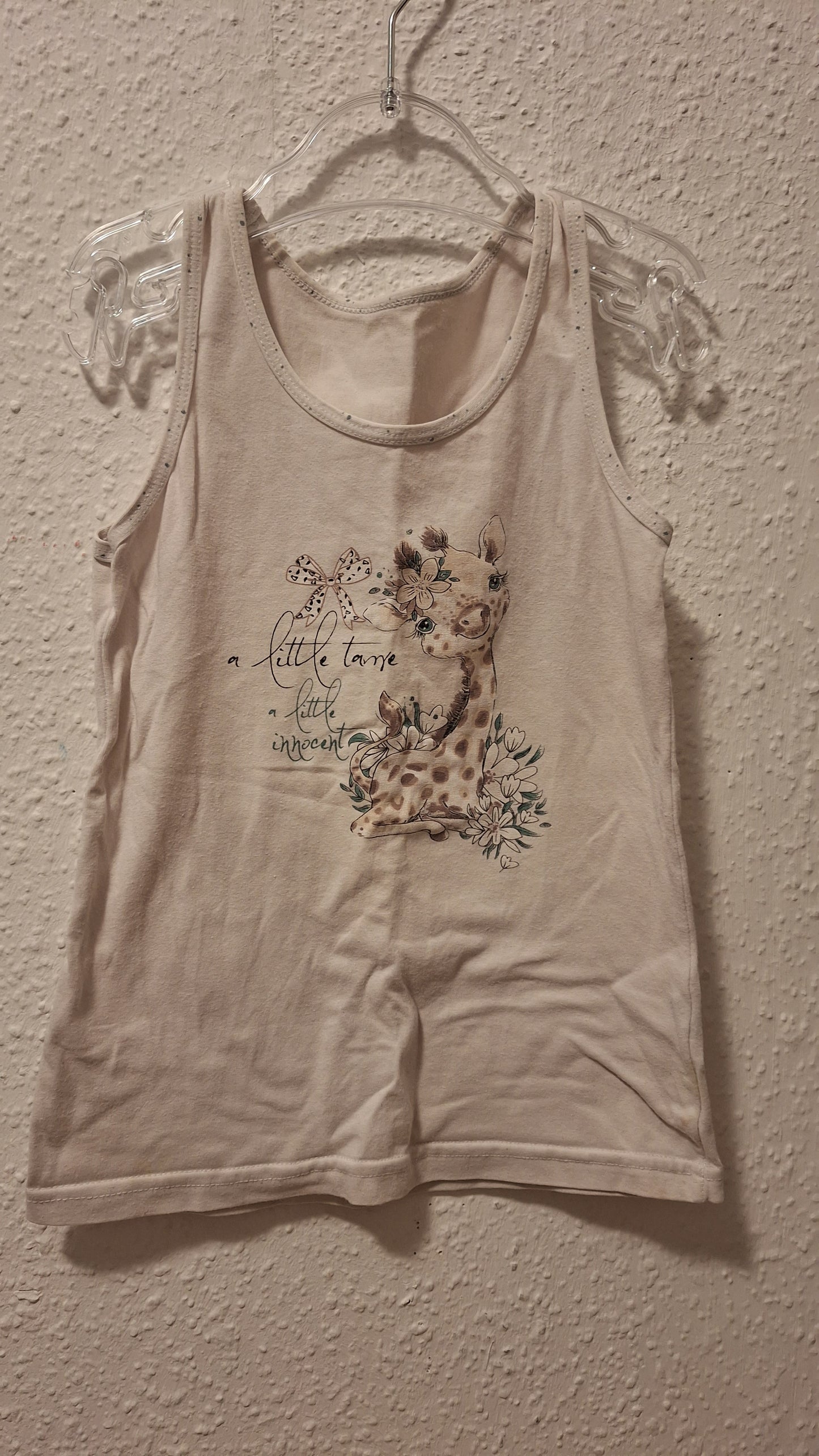 Unterhemd mit süßer Giraffe 122/128