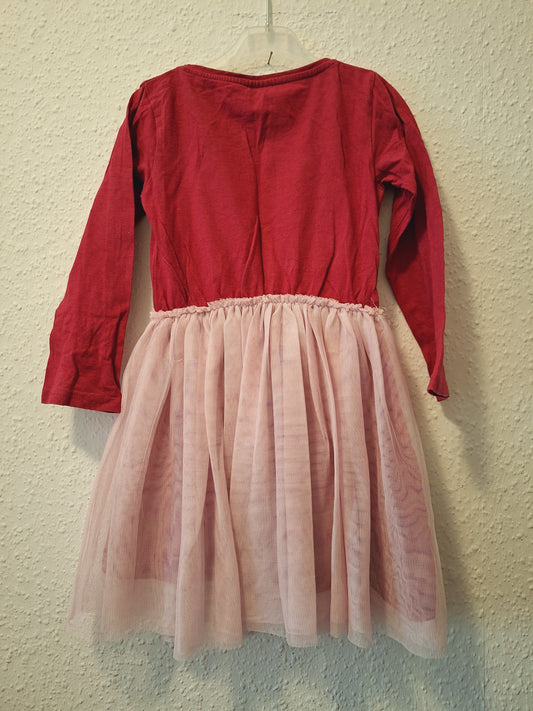 Langarmkleid mit Tüllrock 110