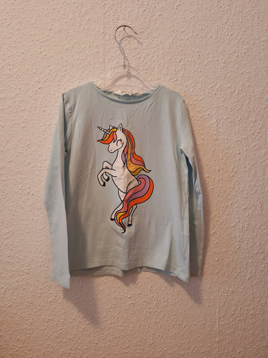 Sweatshirt Einhorn Babyblau