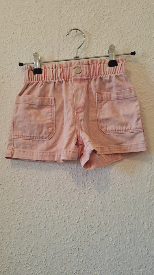 Kurze Jeans-Short Rosa
