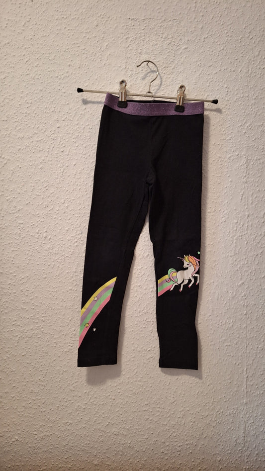 Legging mit Regenbogen-Einhornprint