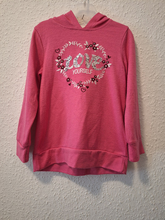 Kaputzenpullover Pink 110