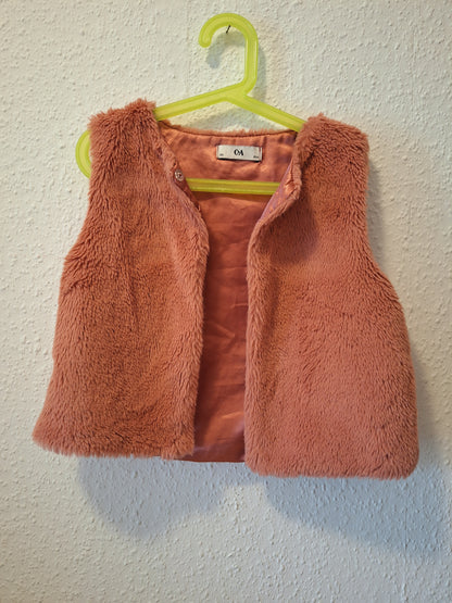 flauschige Weste Altrosa